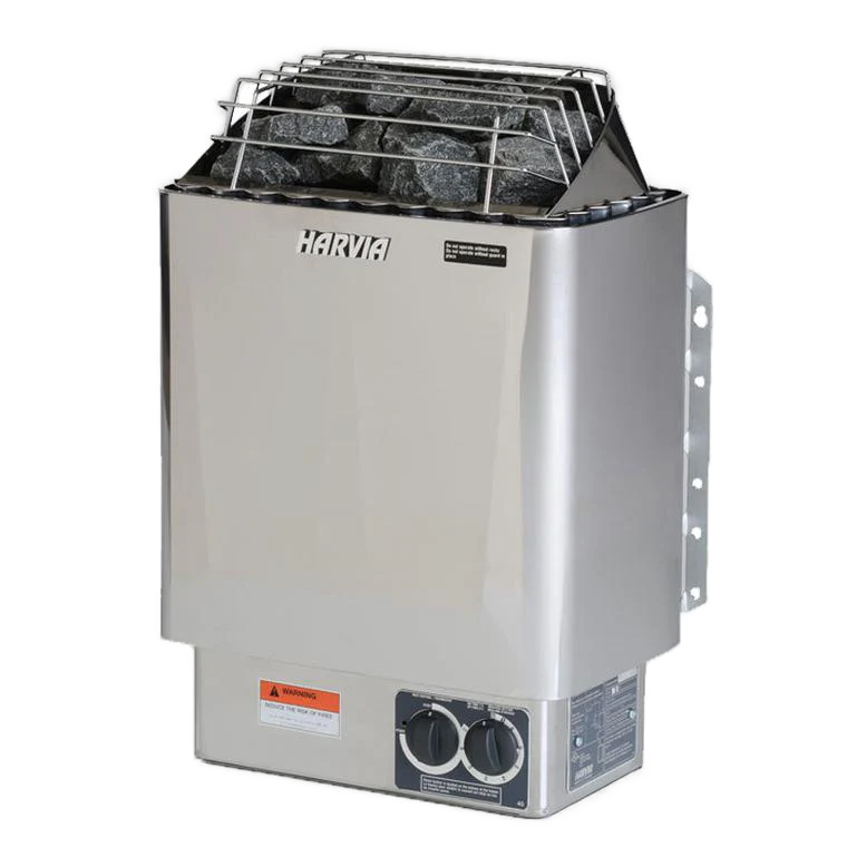 Harvia Kip 8.0kw Wall-Mounted Electric Sauna Heater with Built-In Controller