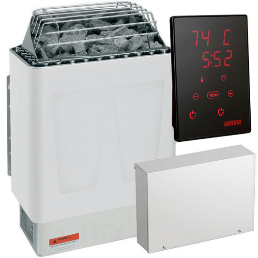 Harvia Kip 6.0kw Wall-Mounted Electric Sauna Heater with WiFi Controller