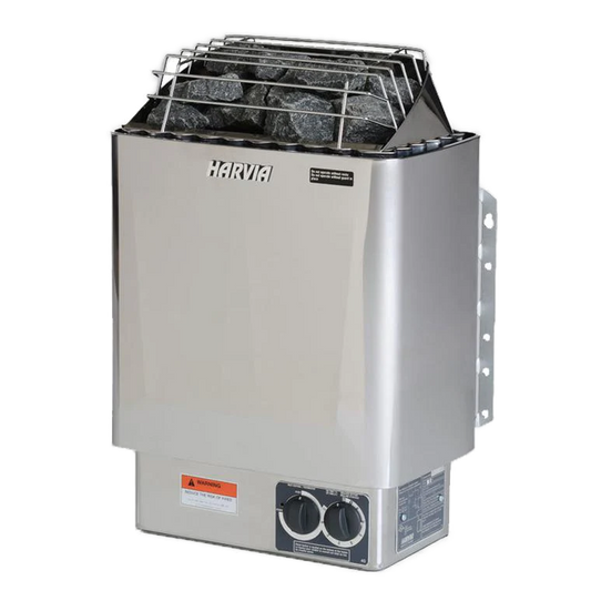 Harvia Kip 8.0kw Wall-Mounted Electric Sauna Heater with Built-In Controller