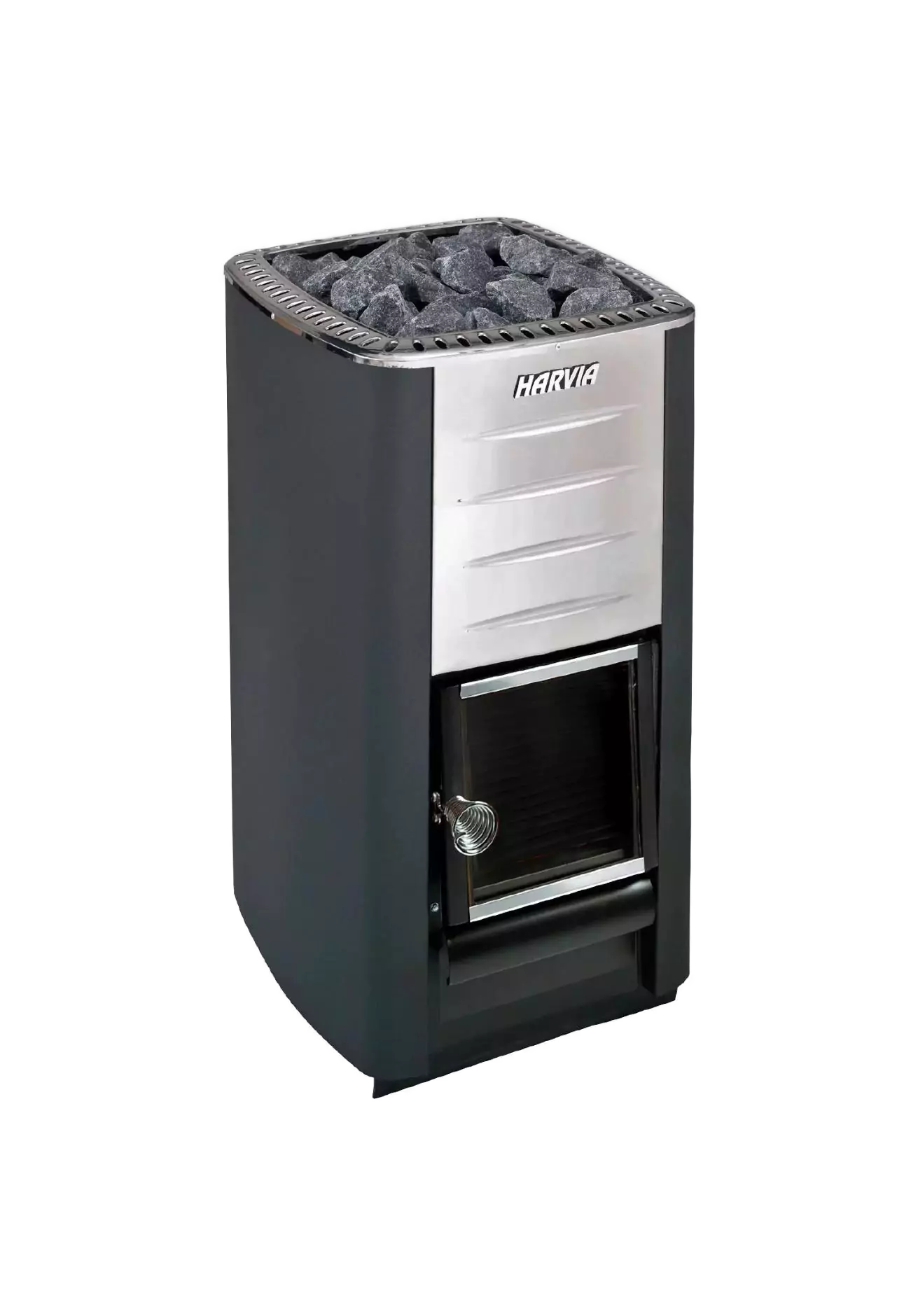 Harvia M3 Wood-Burning Sauna Heater with Full Chimney Set